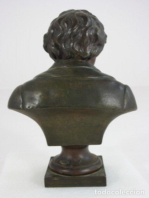 Arte: Buste en r&eacute;gule de Beethoven &eacute;poque 1900 - Foto 7