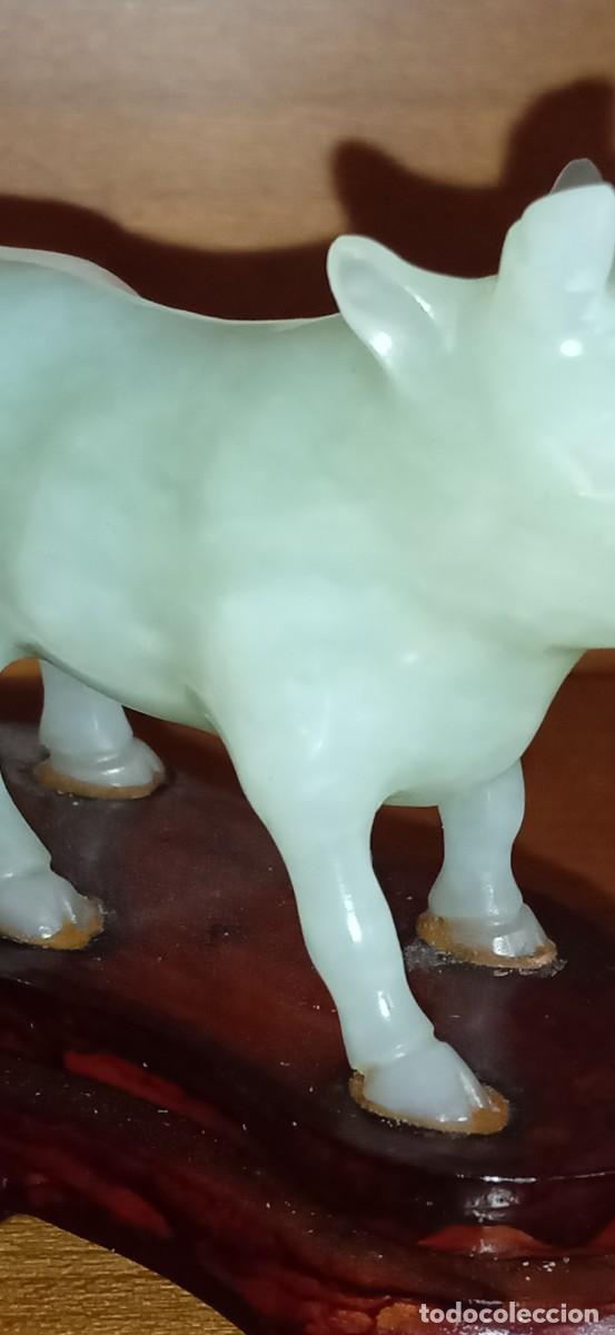 Arte: Escultura Toro jade - Foto 7