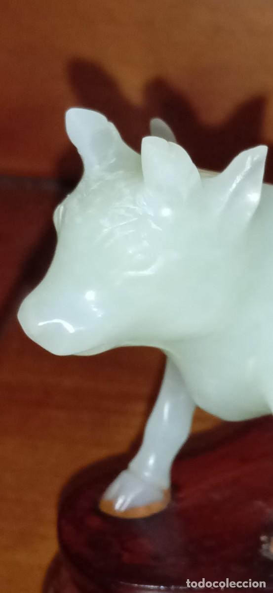 Arte: Escultura Toro jade - Foto 11