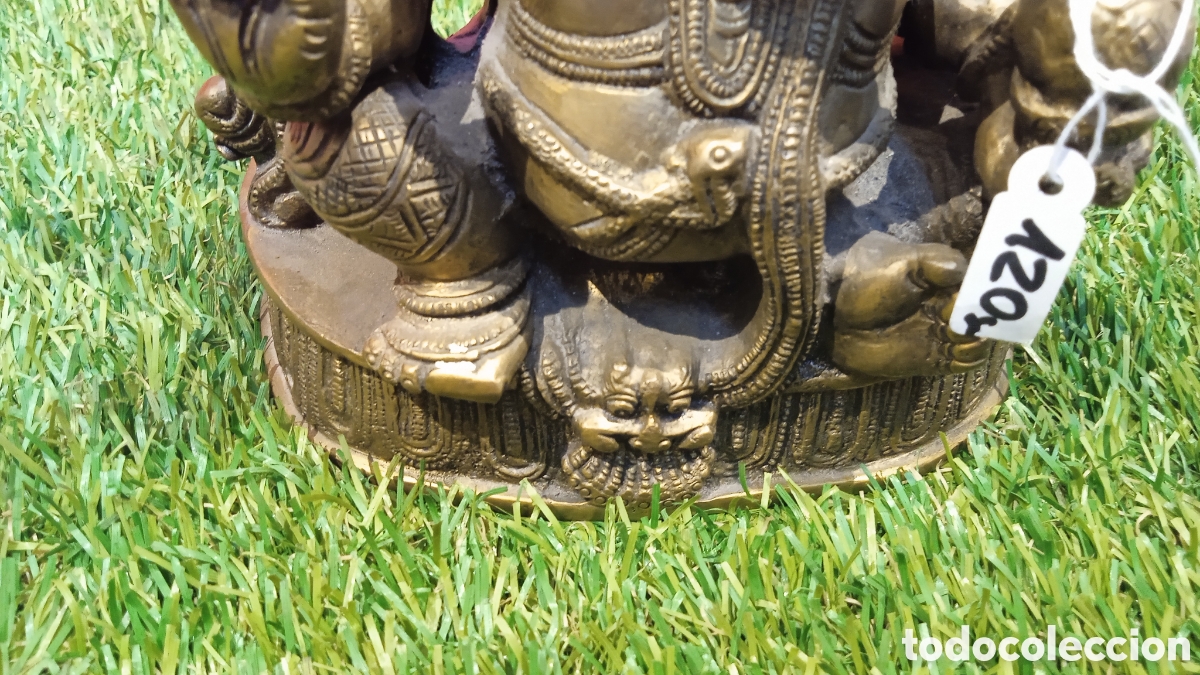 Arte: GANESHA DIOS SABIDURIA EN LATON??? BRONCE??? - Foto 2