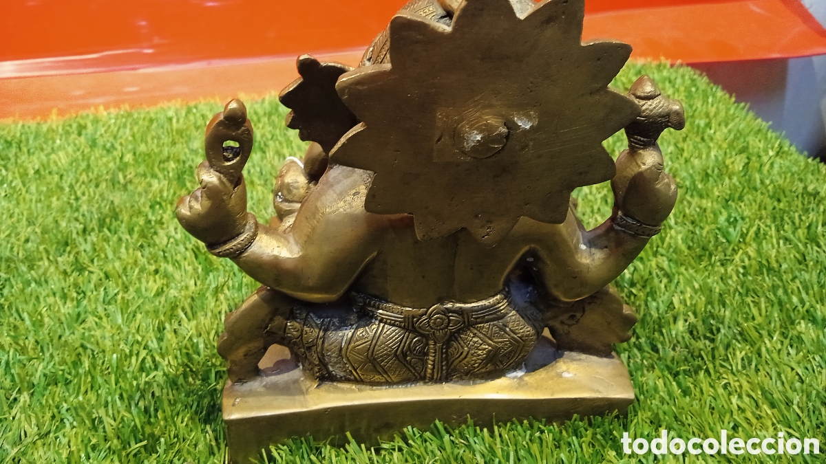 Arte: GANESHA DIOS SABIDURIA EN LATON??? BRONCE??? - Foto 5