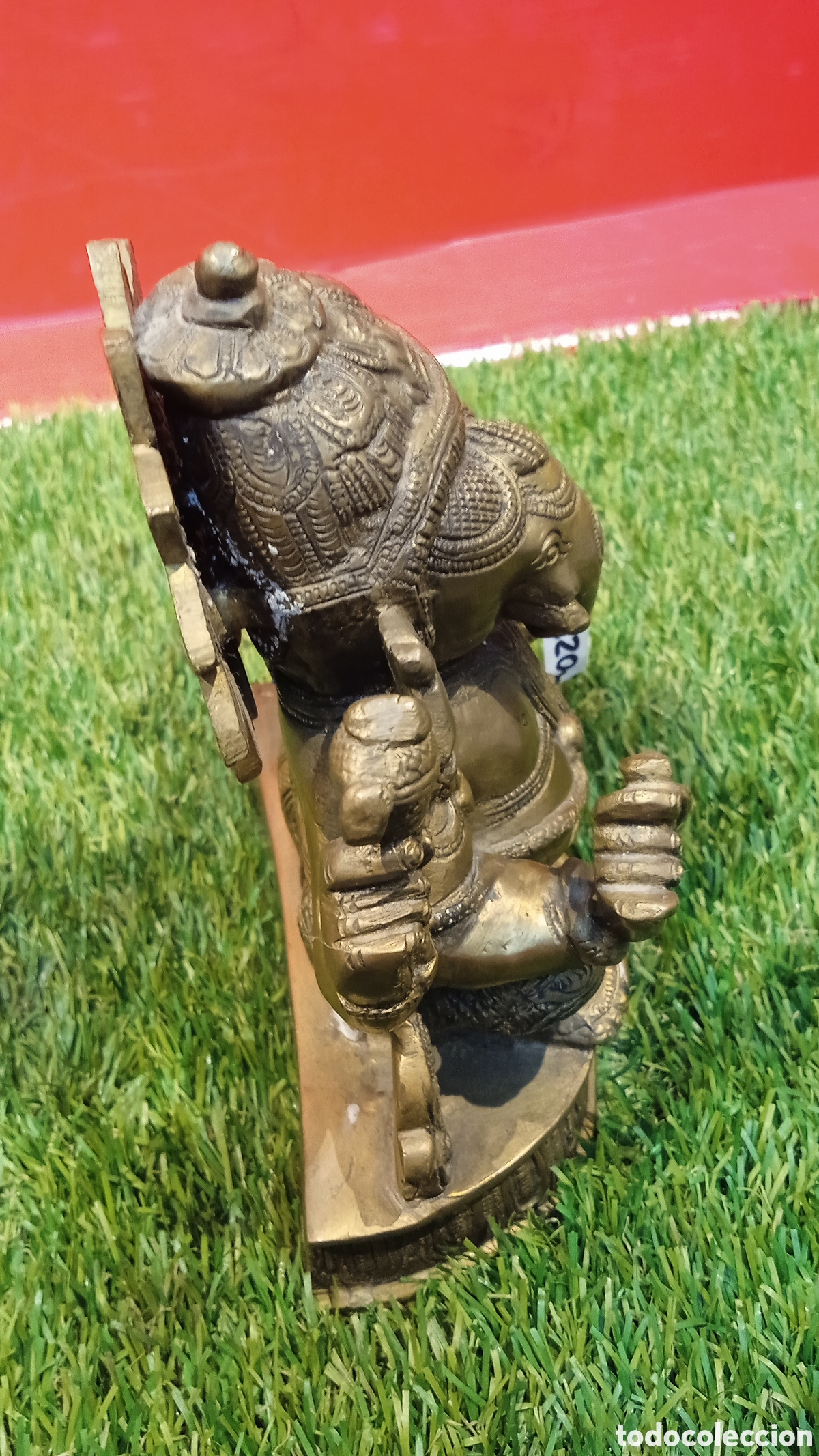 Arte: GANESHA DIOS SABIDURIA EN LATON??? BRONCE??? - Foto 6