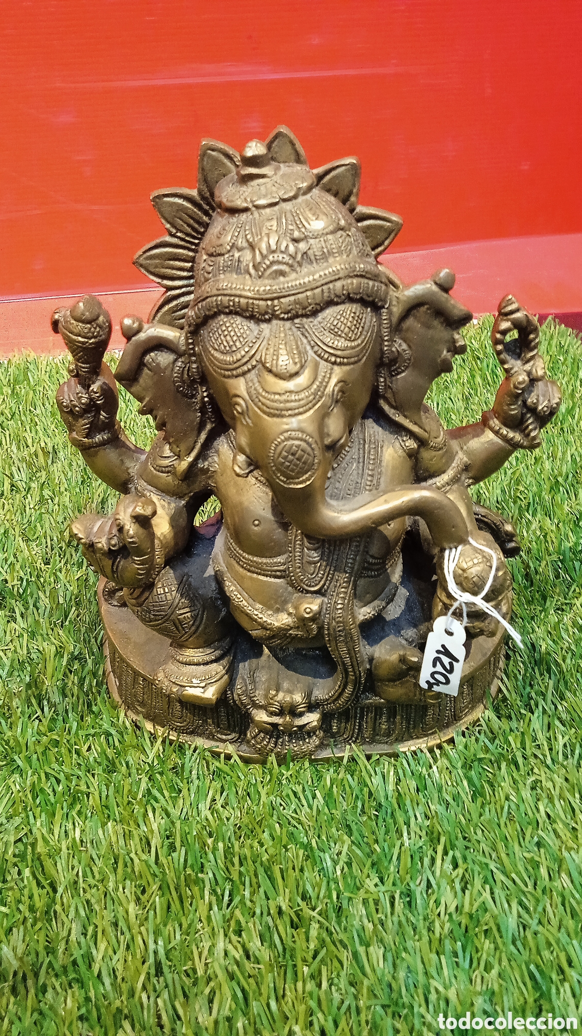 Arte: GANESHA DIOS SABIDURIA EN LATON??? BRONCE??? - Foto 1