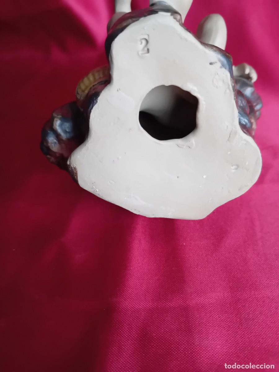 Arte: Chino pescador de gres policromado y esmaltado - Foto 5