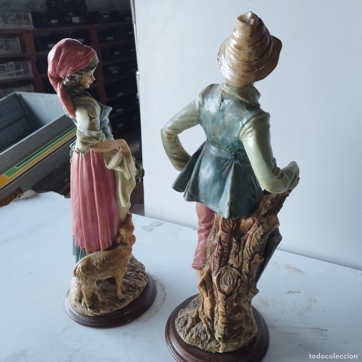 Arte: 2 FIGURAS, GRAN TAMA&Ntilde;O, APROXIMADAMENTE 54 CM - Foto 4