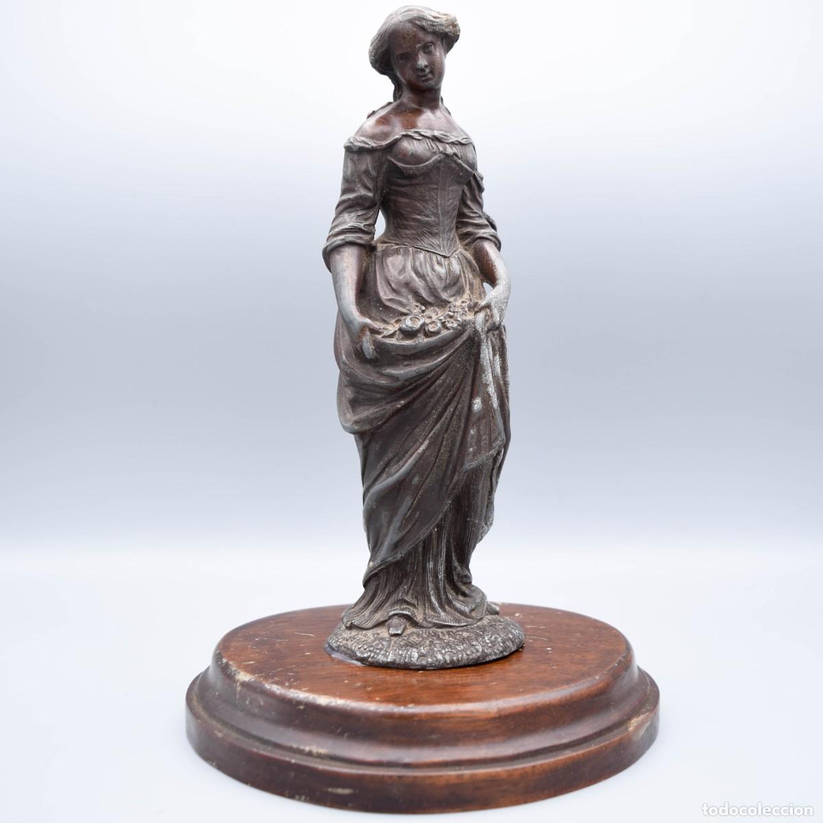 Arte: Escultura - Dama - Metal - Foto 3