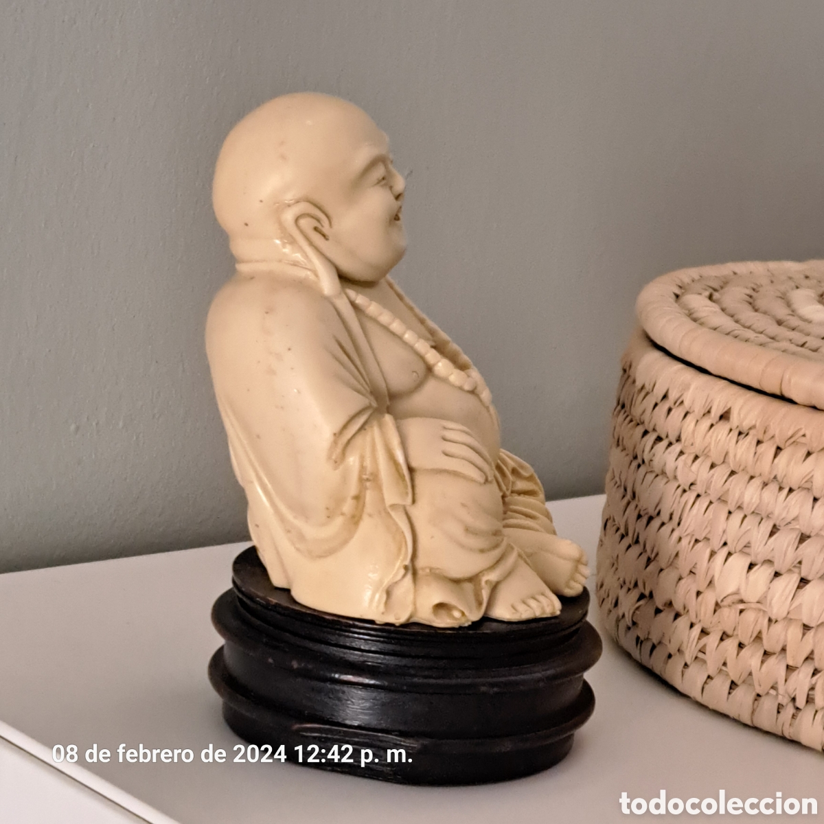 Arte: MAGN&Iacute;FICO BUDA SOBRE PEANA. REF S4 TRASTARR - Foto 5