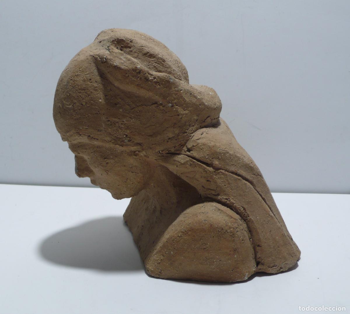 Arte: ESCULTURA BUSTO BARRO - Foto 2