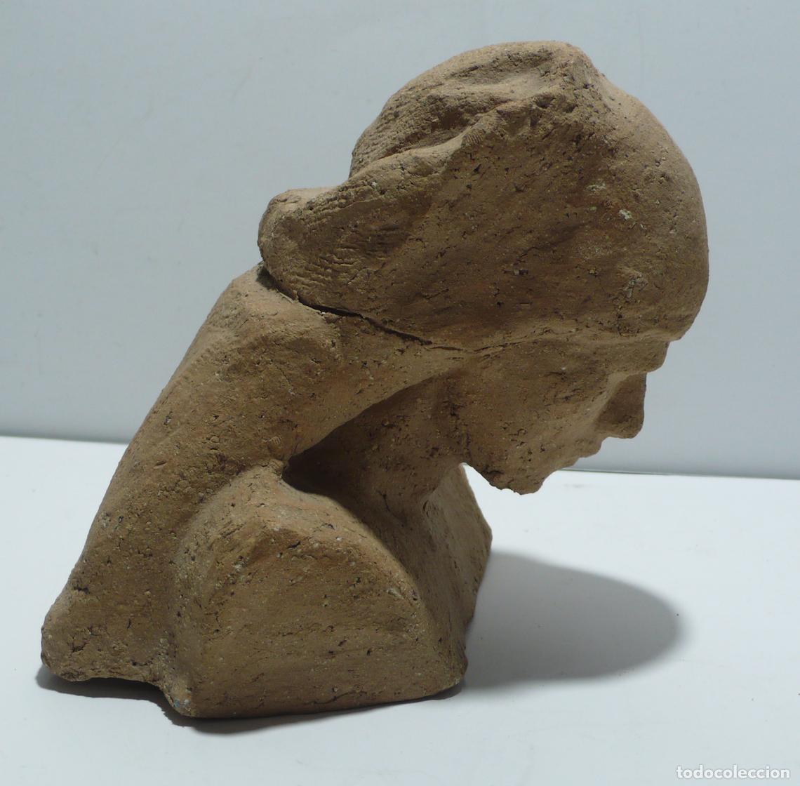 Arte: ESCULTURA BUSTO BARRO - Foto 3