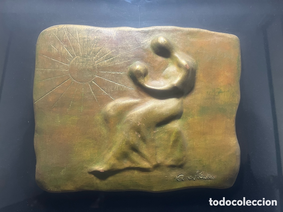 Arte: CESAR PRADA ESCULTURA ENMARCADA con COA - Foto 2