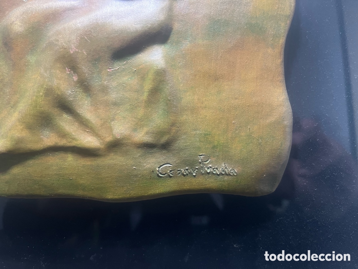 Arte: CESAR PRADA ESCULTURA ENMARCADA con COA - Foto 3