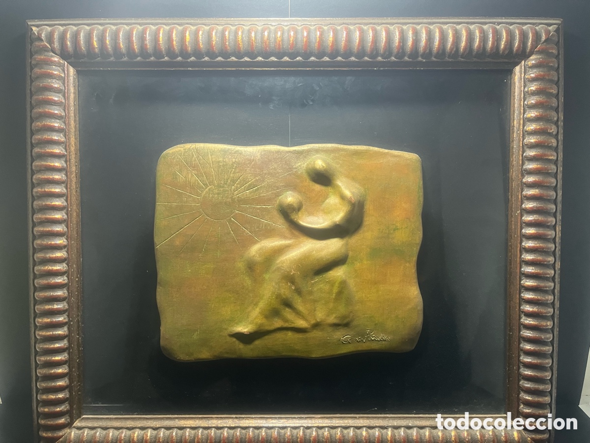 Arte: CESAR PRADA ESCULTURA ENMARCADA con COA - Foto 1