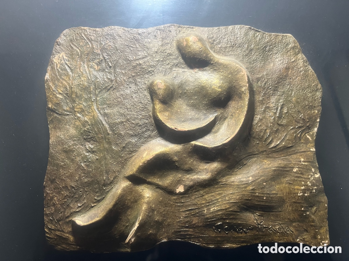 Arte: CESAR PRADA ESCULTURA ENMARCADA con COA - Foto 2