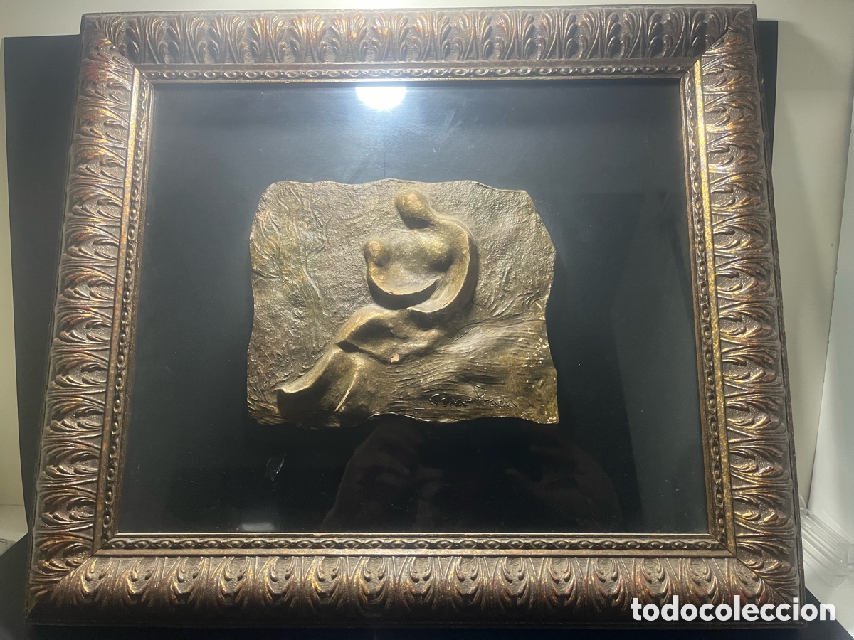 Arte: CESAR PRADA ESCULTURA ENMARCADA con COA - Foto 1
