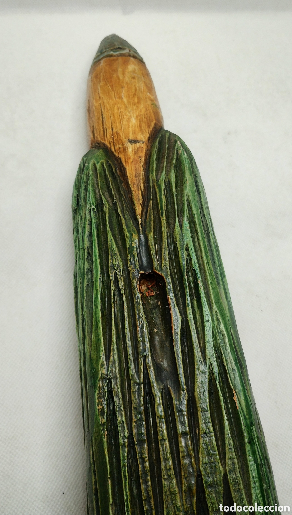 Arte: Gran figura de madera policromada-CABALLERO - Foto 4