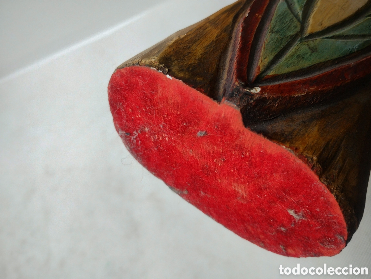 Arte: Gran figura de madera policromada-CABALLERO - Foto 6