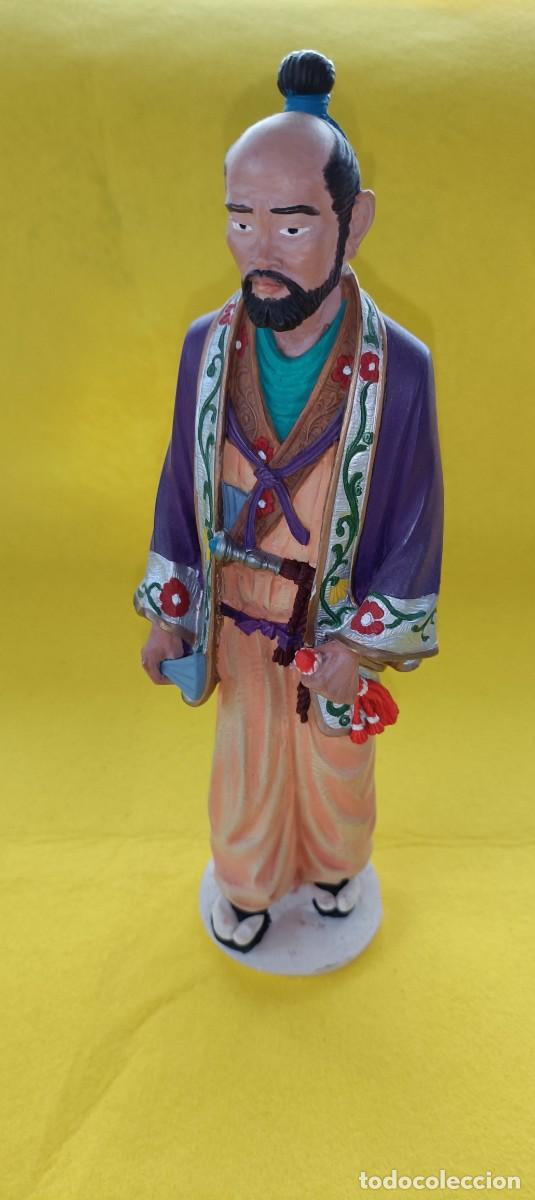 Arte: FIGURA EN ESCAYOLA DE UN SAMURAI JAPON&Eacute;S - Foto 3