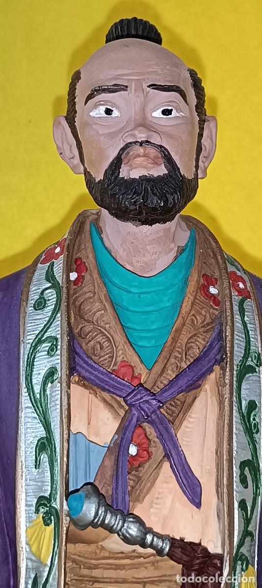 Arte: FIGURA EN ESCAYOLA DE UN SAMURAI JAPON&Eacute;S - Foto 8