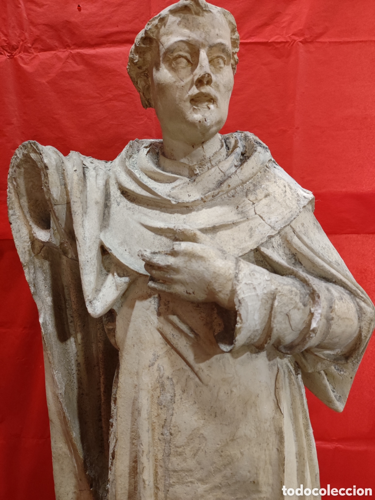 Arte: Santo en estuco y tela encolada. - Foto 2