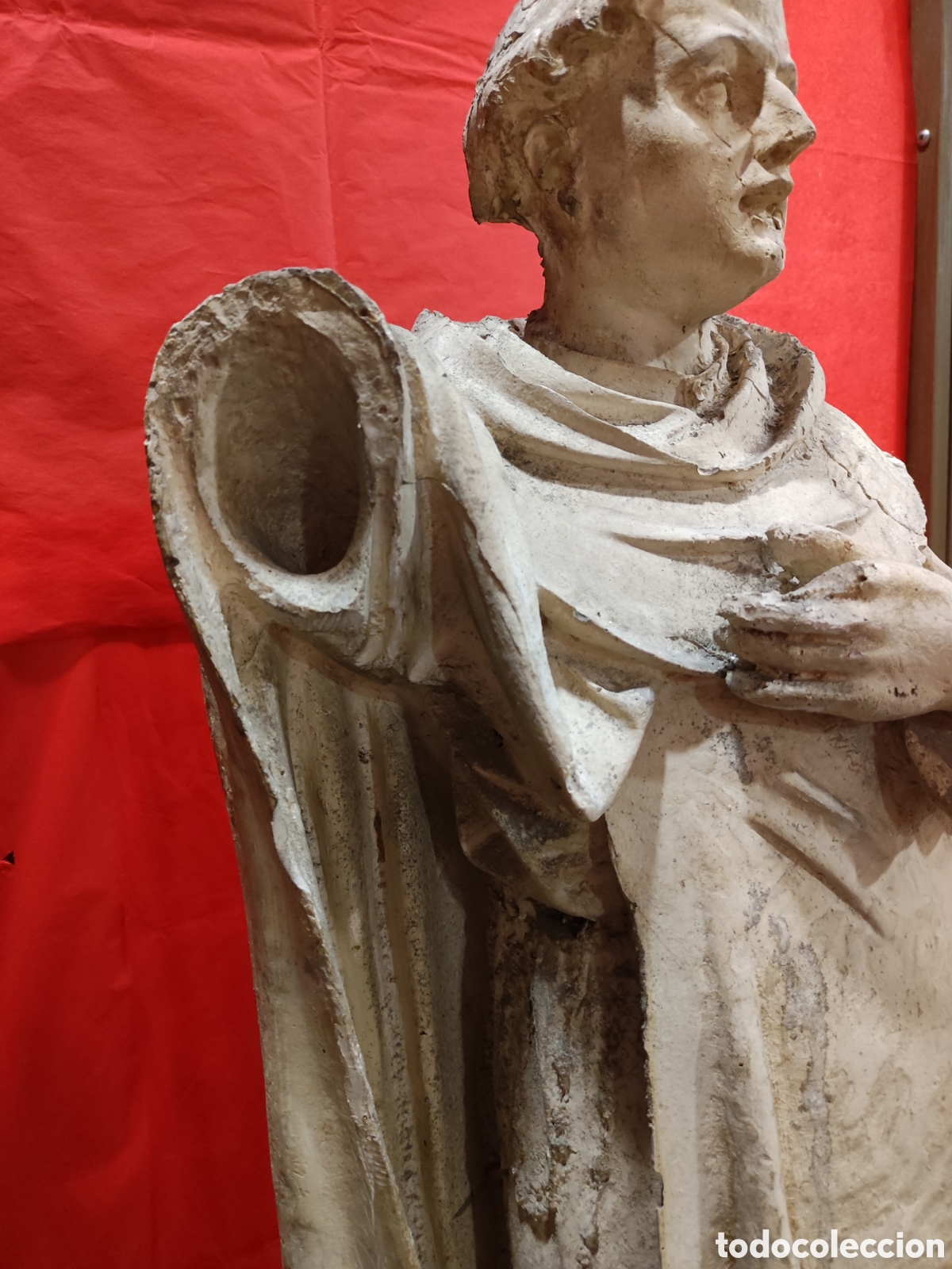 Arte: Santo en estuco y tela encolada. - Foto 3