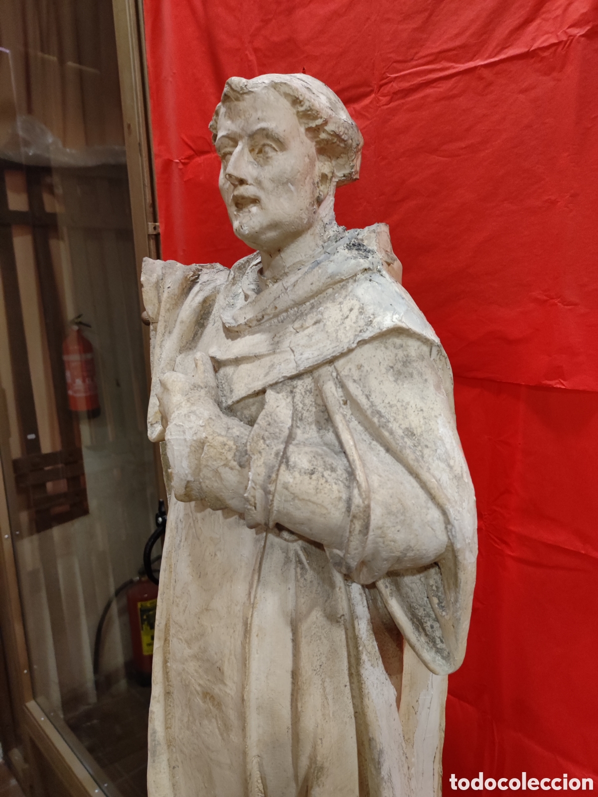 Arte: Santo en estuco y tela encolada. - Foto 5