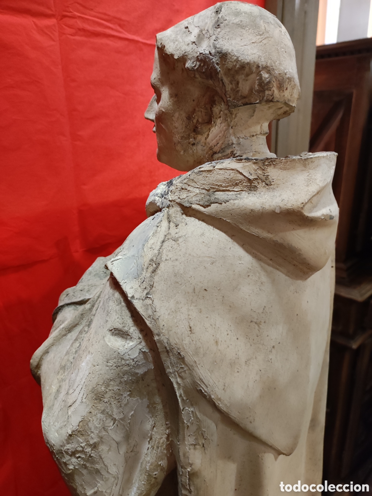 Arte: Santo en estuco y tela encolada. - Foto 9