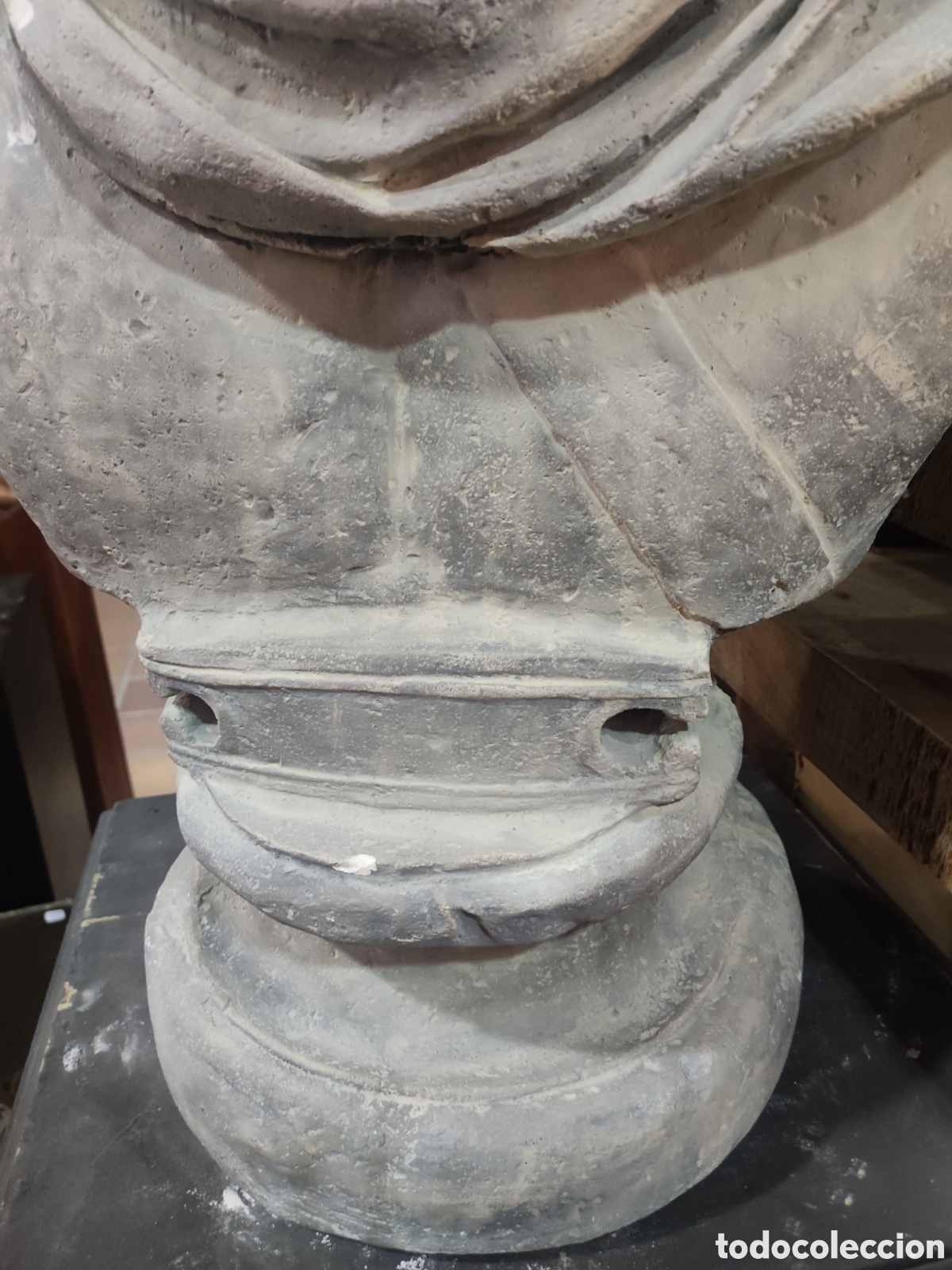 Arte: Busto estuco antiguo. - Foto 2