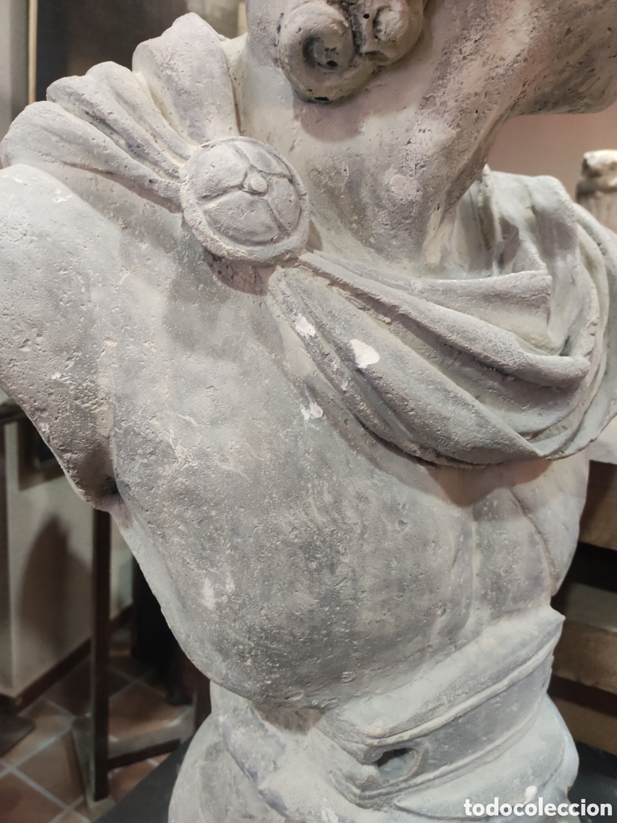 Arte: Busto estuco antiguo. - Foto 5
