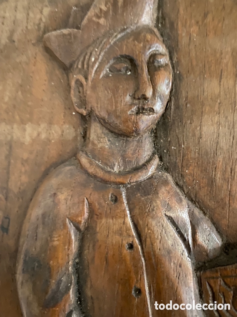 Arte: Antigua Talla de madera autor Montenegro - Foto 7