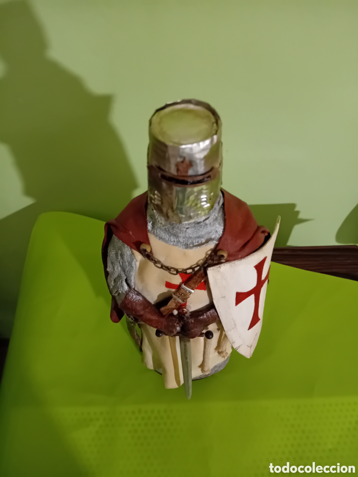 Arte: Caballero Templario botella decorada - Foto 3
