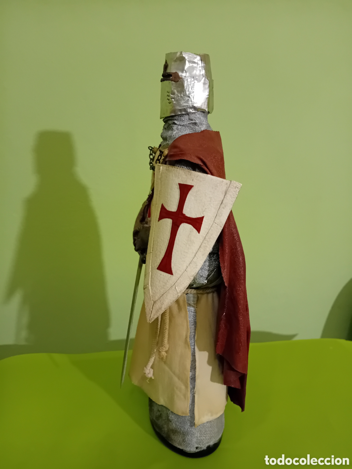 Arte: Caballero Templario botella decorada - Foto 5