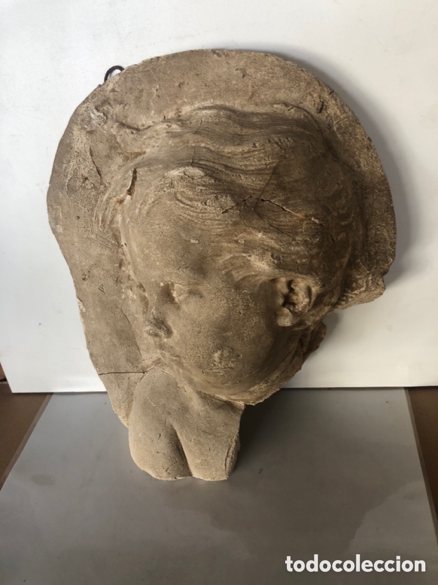 Arte: cabeza de ni&ntilde;o en escayola - Foto 3
