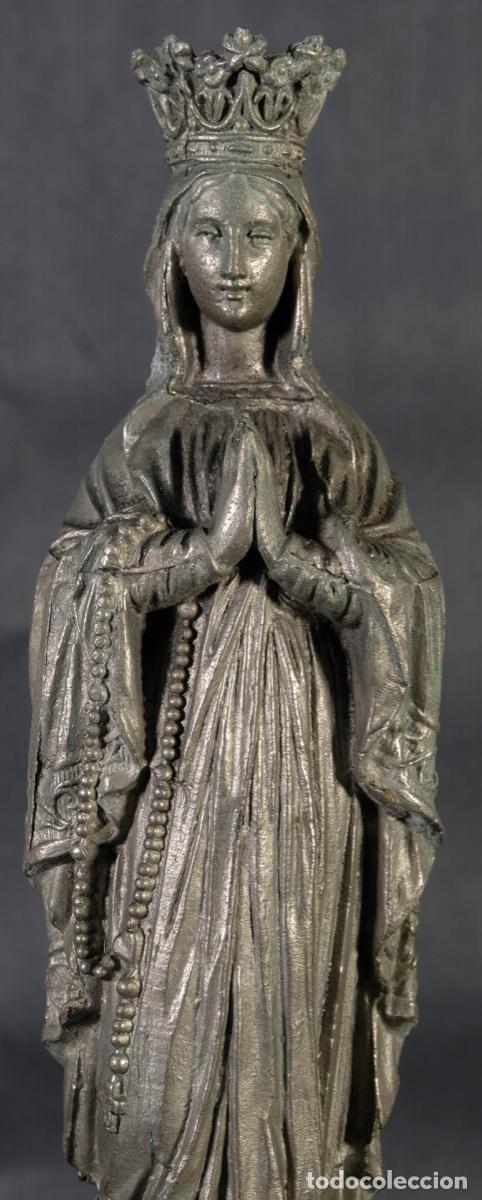 Arte: Virgen orando en calamina - Foto 2