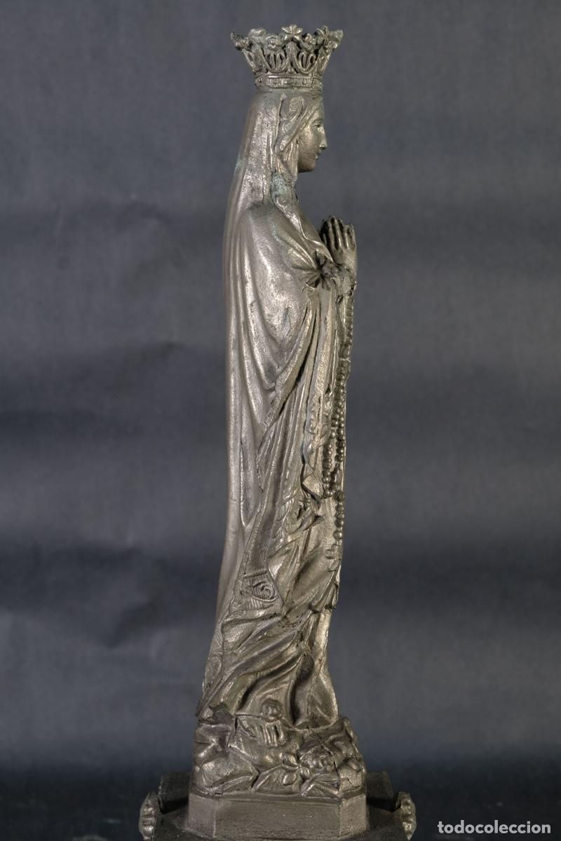 Arte: Virgen orando en calamina - Foto 6