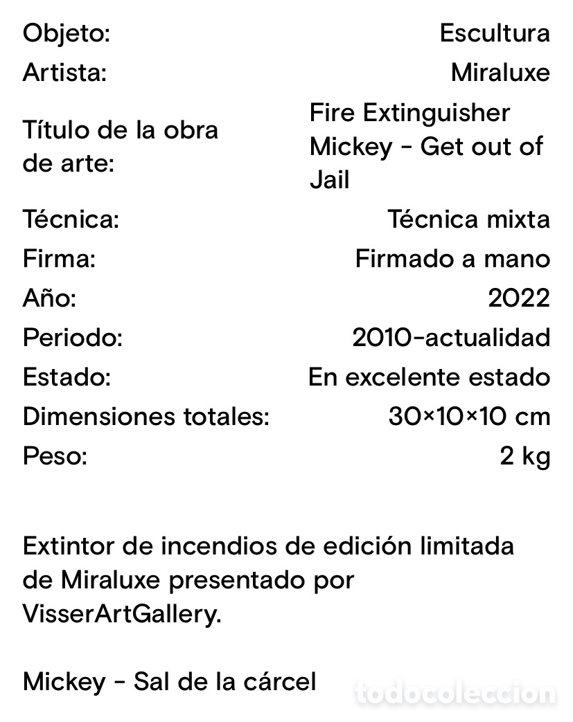 Arte: Miraluxe -fire extinguiser mickey - Foto 2