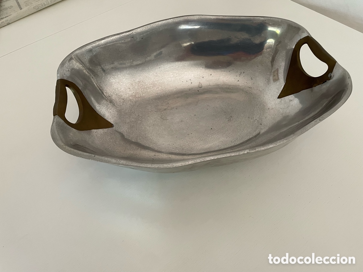 Arte: Cuenco brutalista aluminio y lat&oacute;n - Foto 1