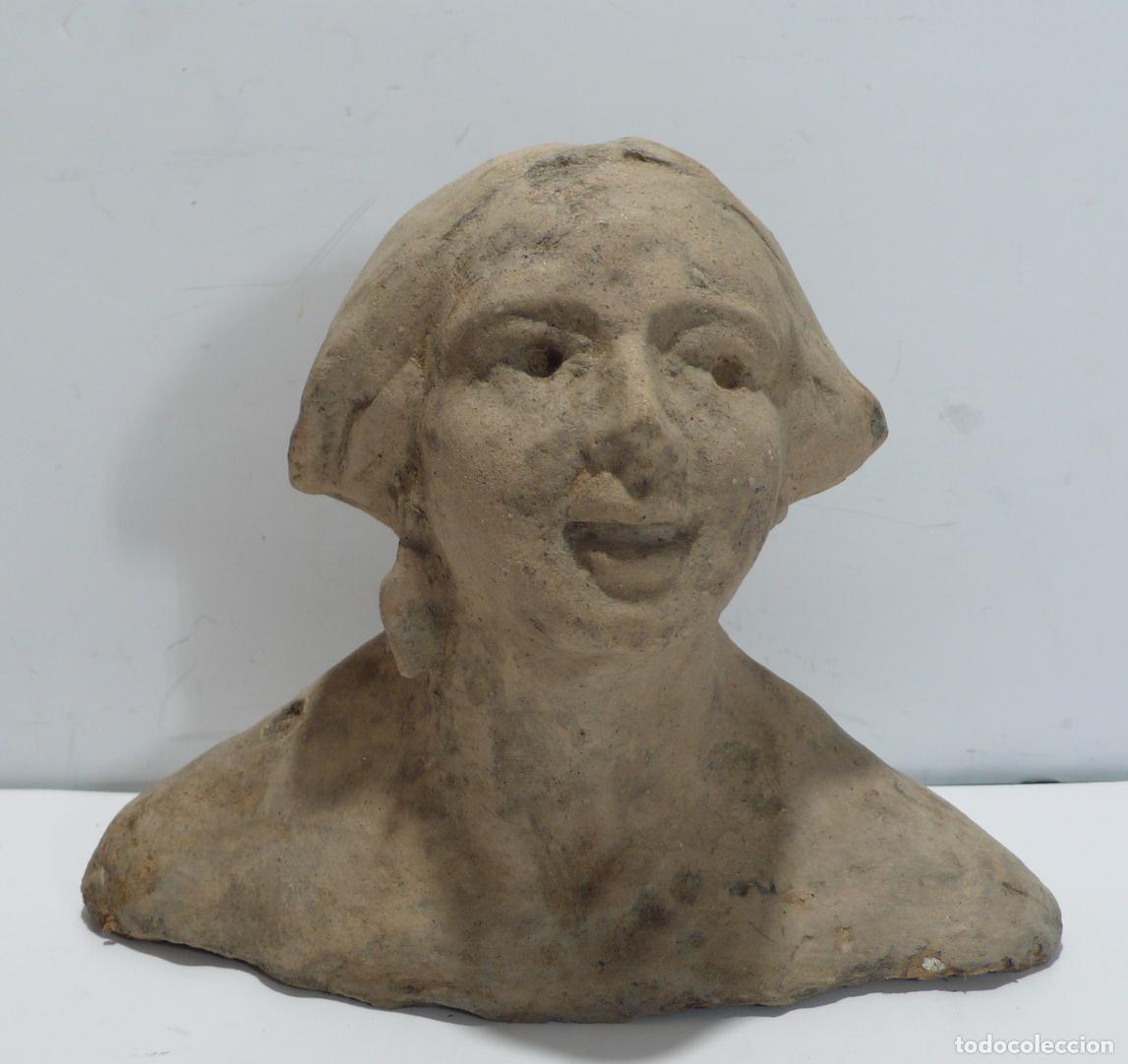 Arte: ESCULTURA BUSTO DE MUJER EN ARCILLA - Foto 1