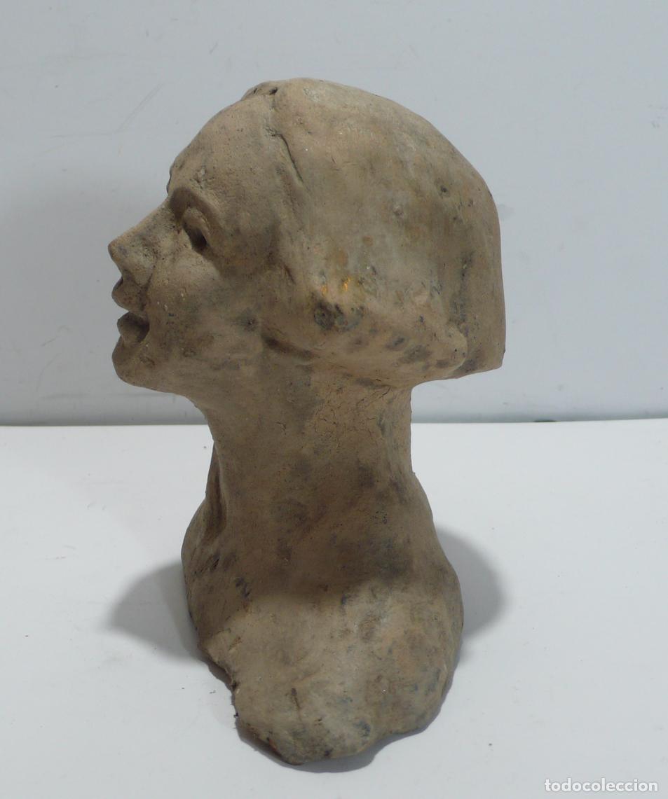 Arte: ESCULTURA BUSTO DE MUJER EN ARCILLA - Foto 2