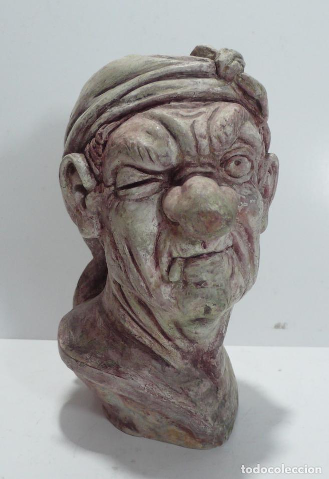 Arte: ESCULTURA DE CABEZA EN YESO - Foto 1