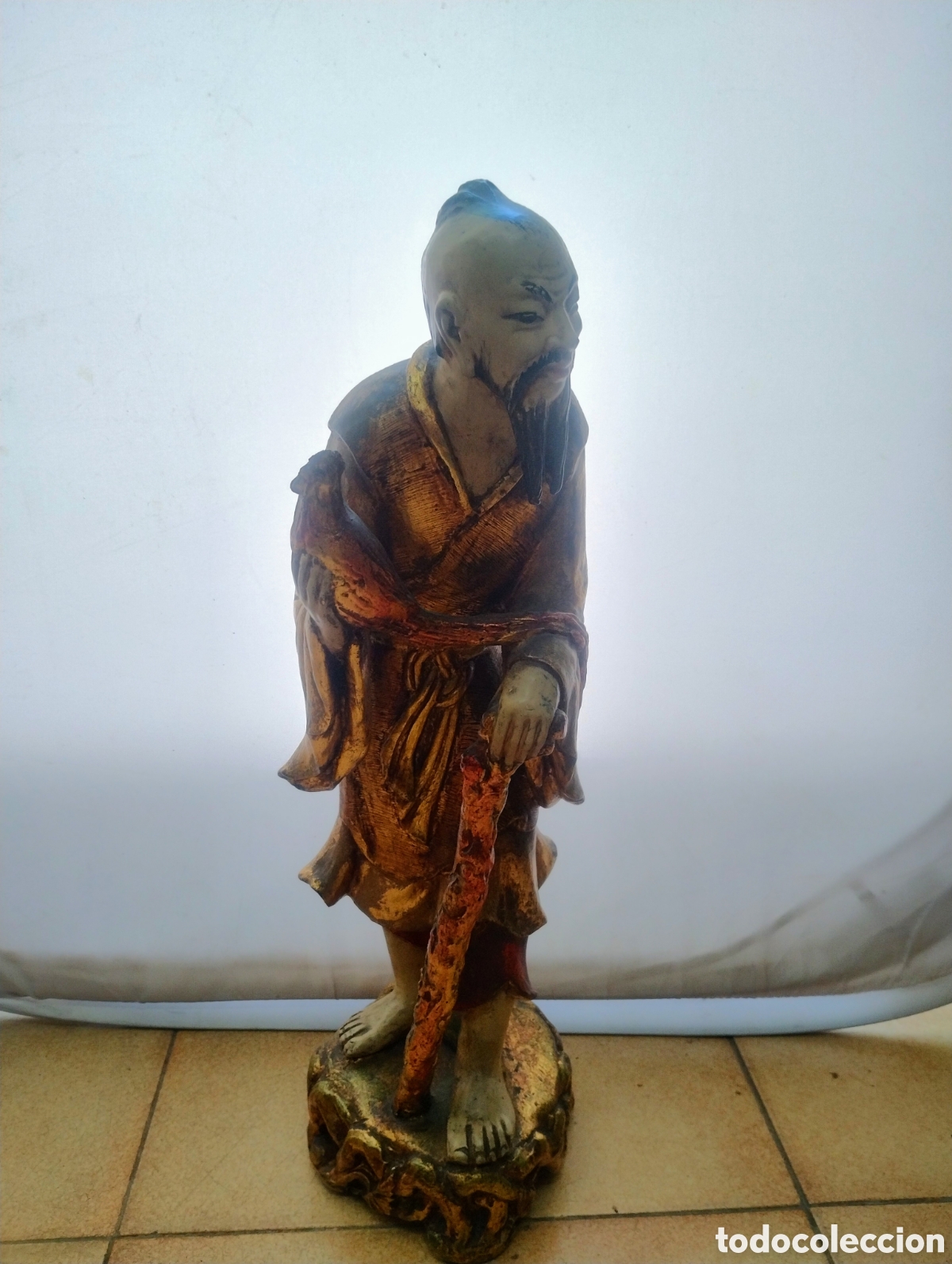 Arte: Figura oriental en estuco - Foto 2