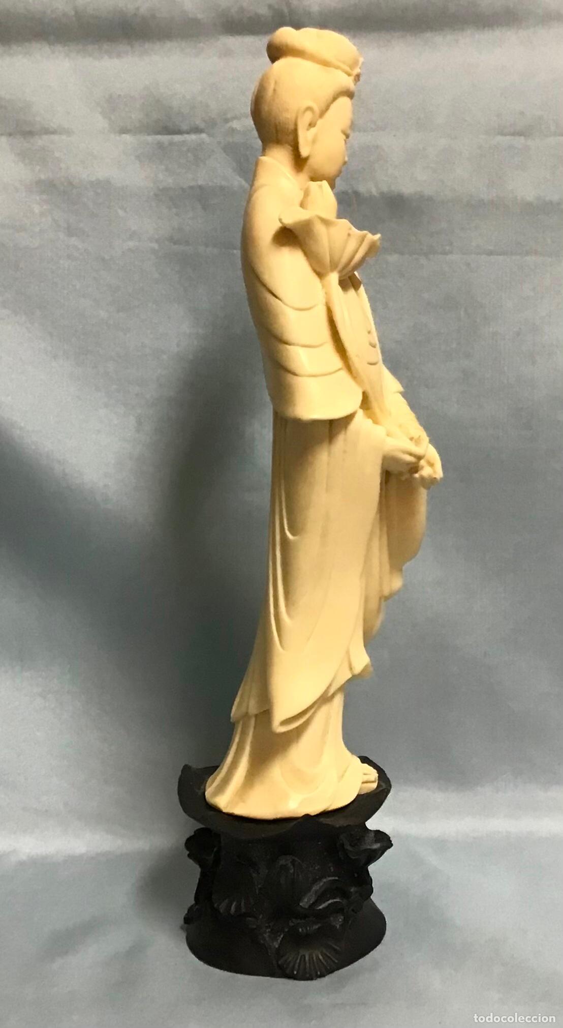 Arte: FIGURA CHINA CON LOTO - Foto 4