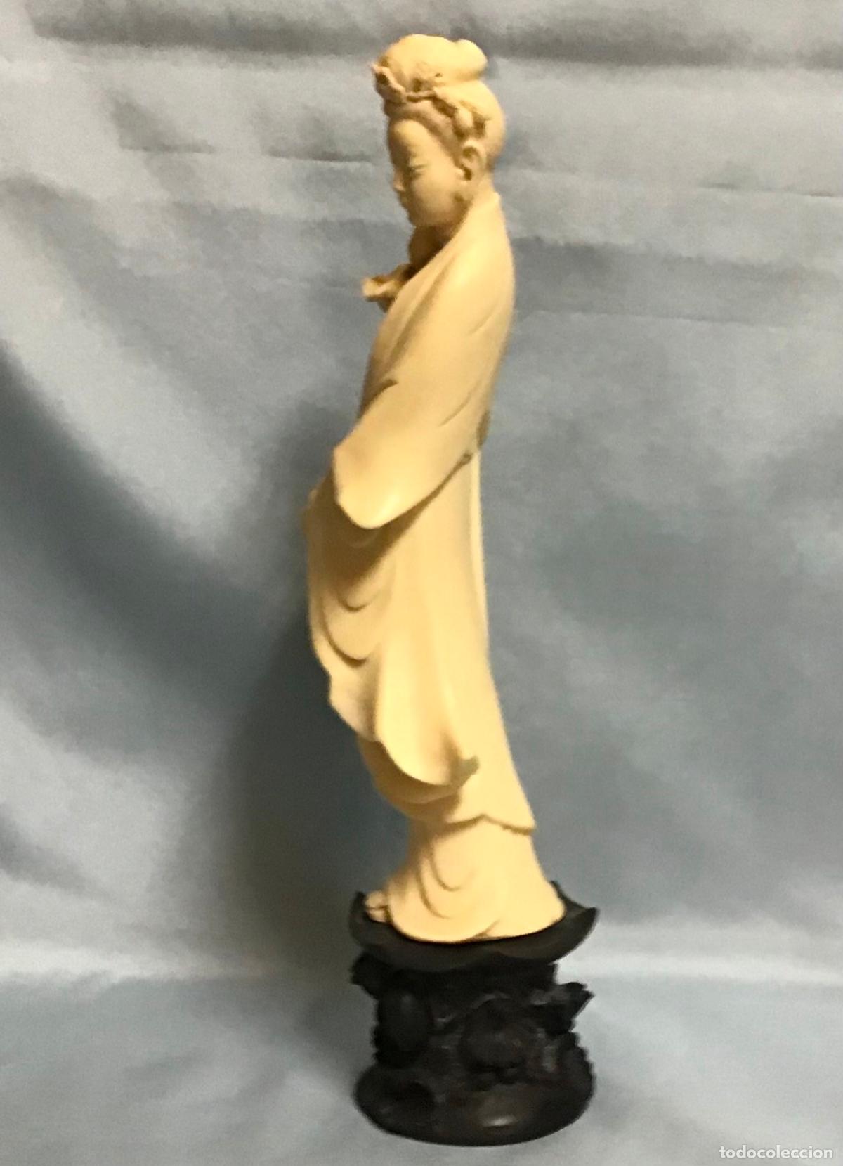 Arte: FIGURA CHINA CON LOTO - Foto 5
