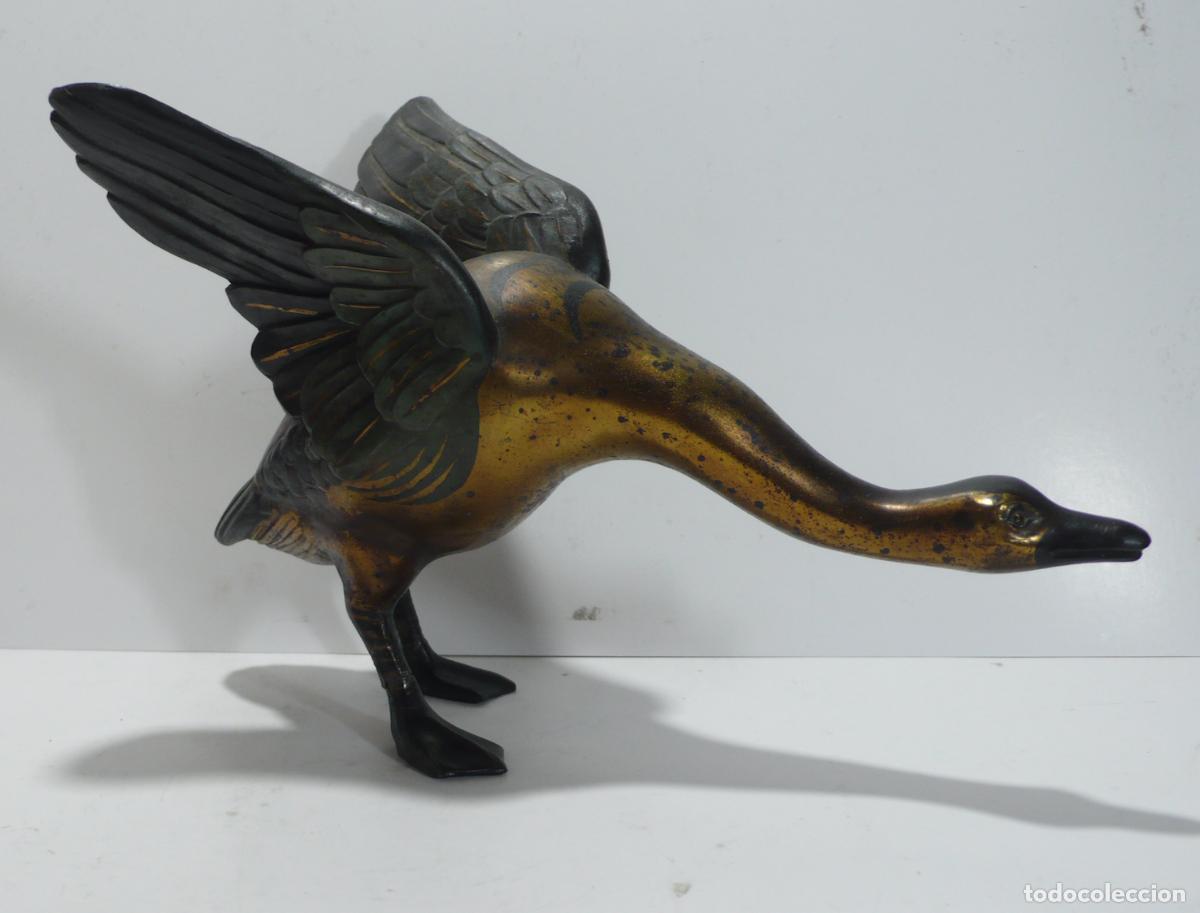 Arte: PATO EN CALAMINA PINTADO - Foto 2