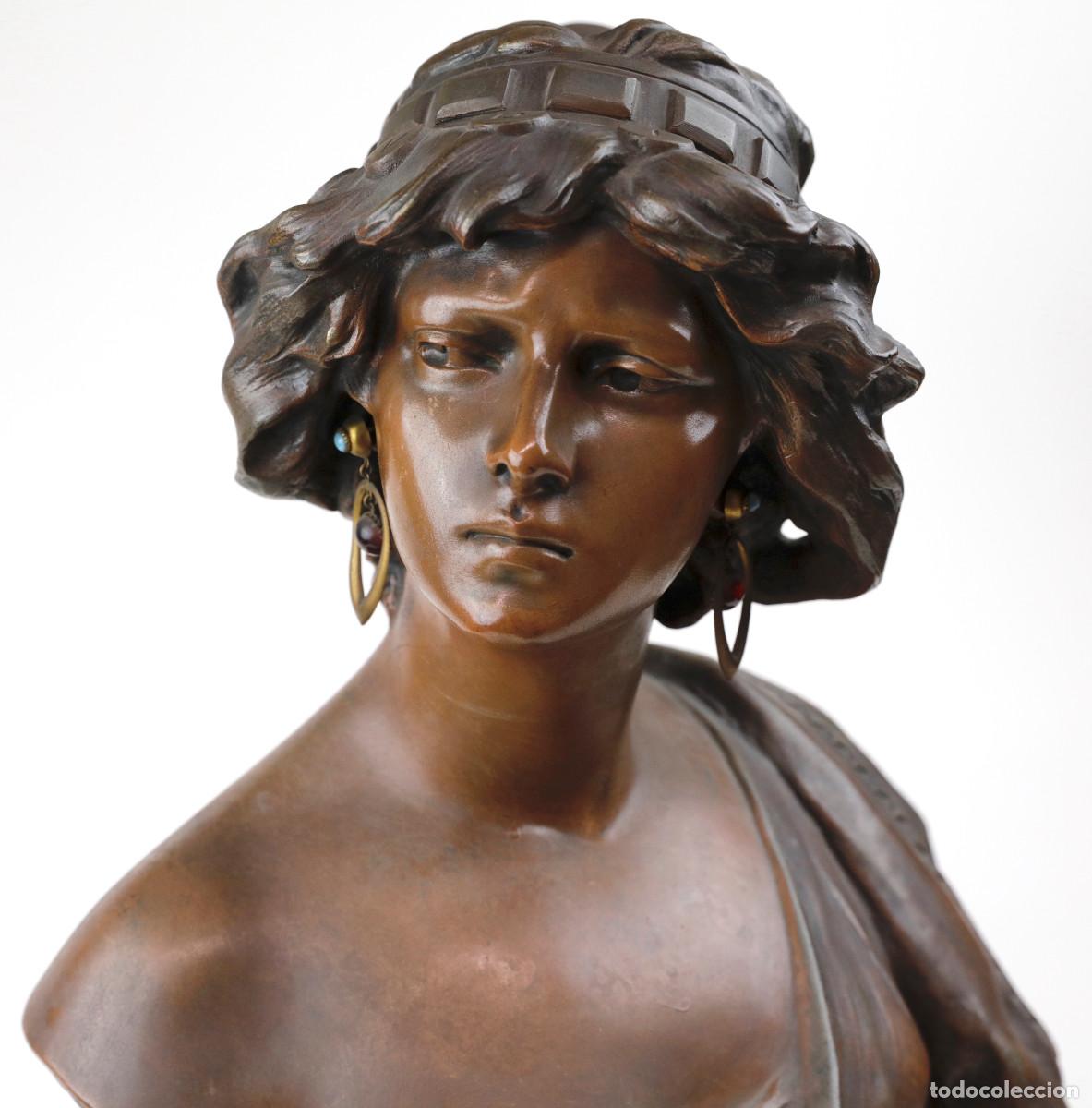 Arte: Ricardo Aurilli, Judith. 1900s. Busto de 56 cm de alto. - Foto 3