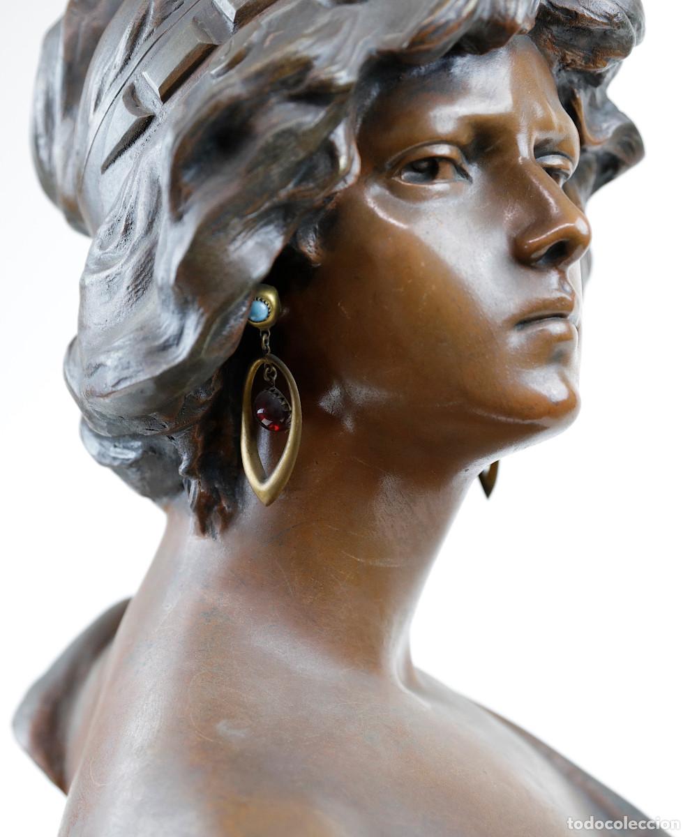Arte: Ricardo Aurilli, Judith. 1900s. Busto de 56 cm de alto. - Foto 5