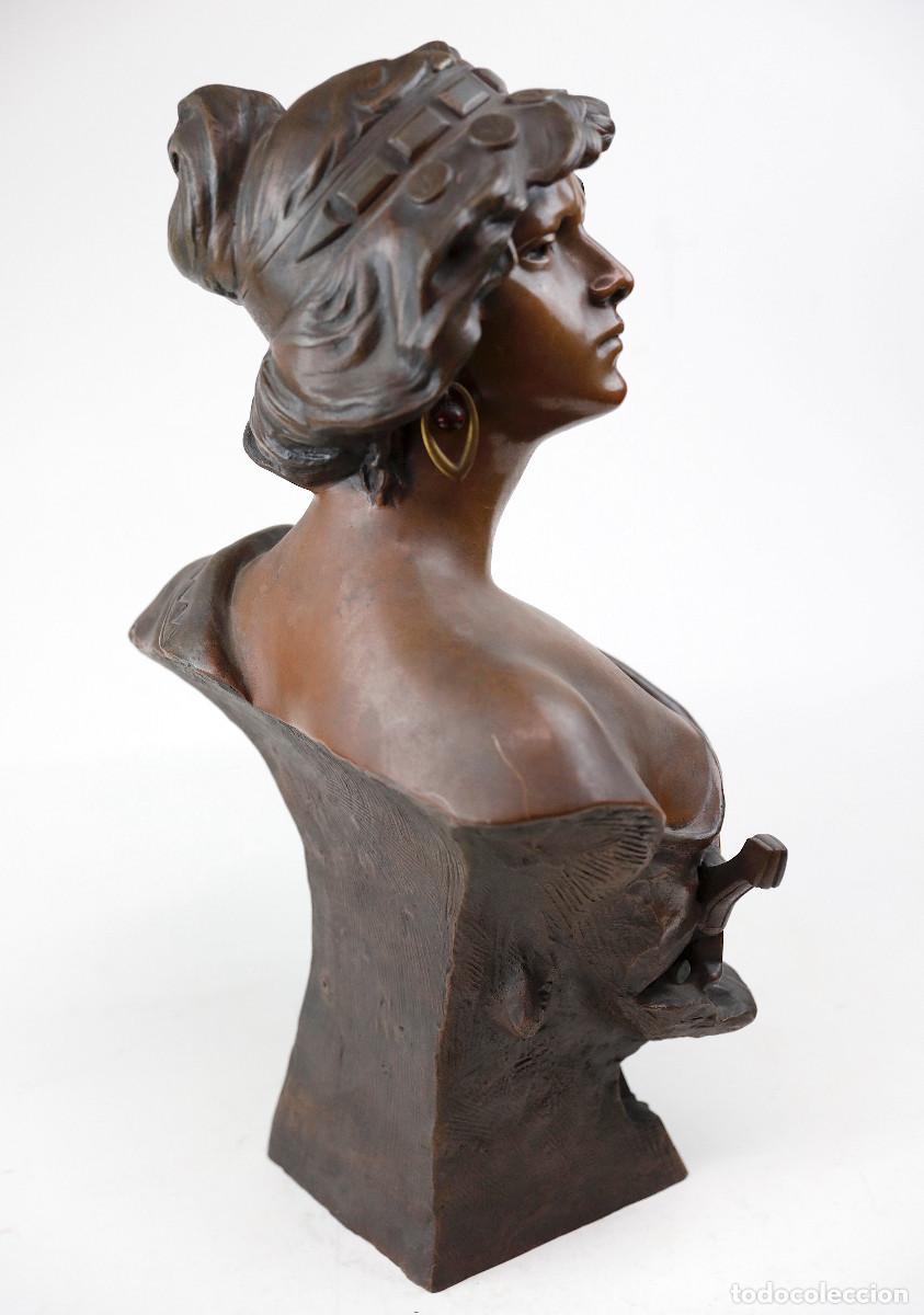 Arte: Ricardo Aurilli, Judith. 1900s. Busto de 56 cm de alto. - Foto 6