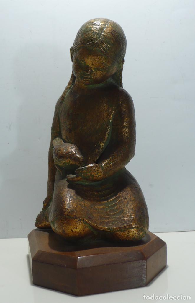 Arte: ESCULTURA DE NI&Ntilde;A EN YESO - Foto 1