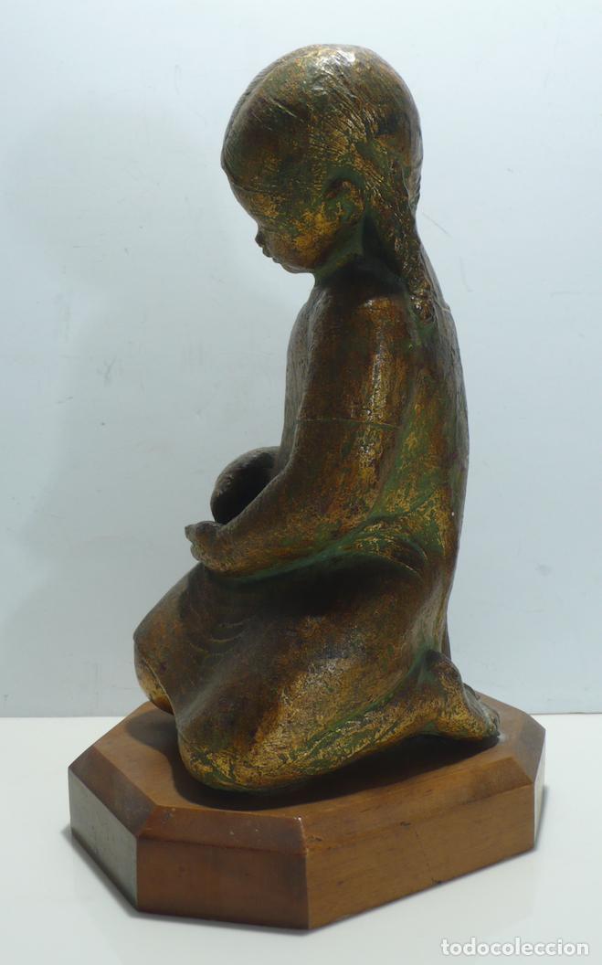 Arte: ESCULTURA DE NI&Ntilde;A EN YESO - Foto 3