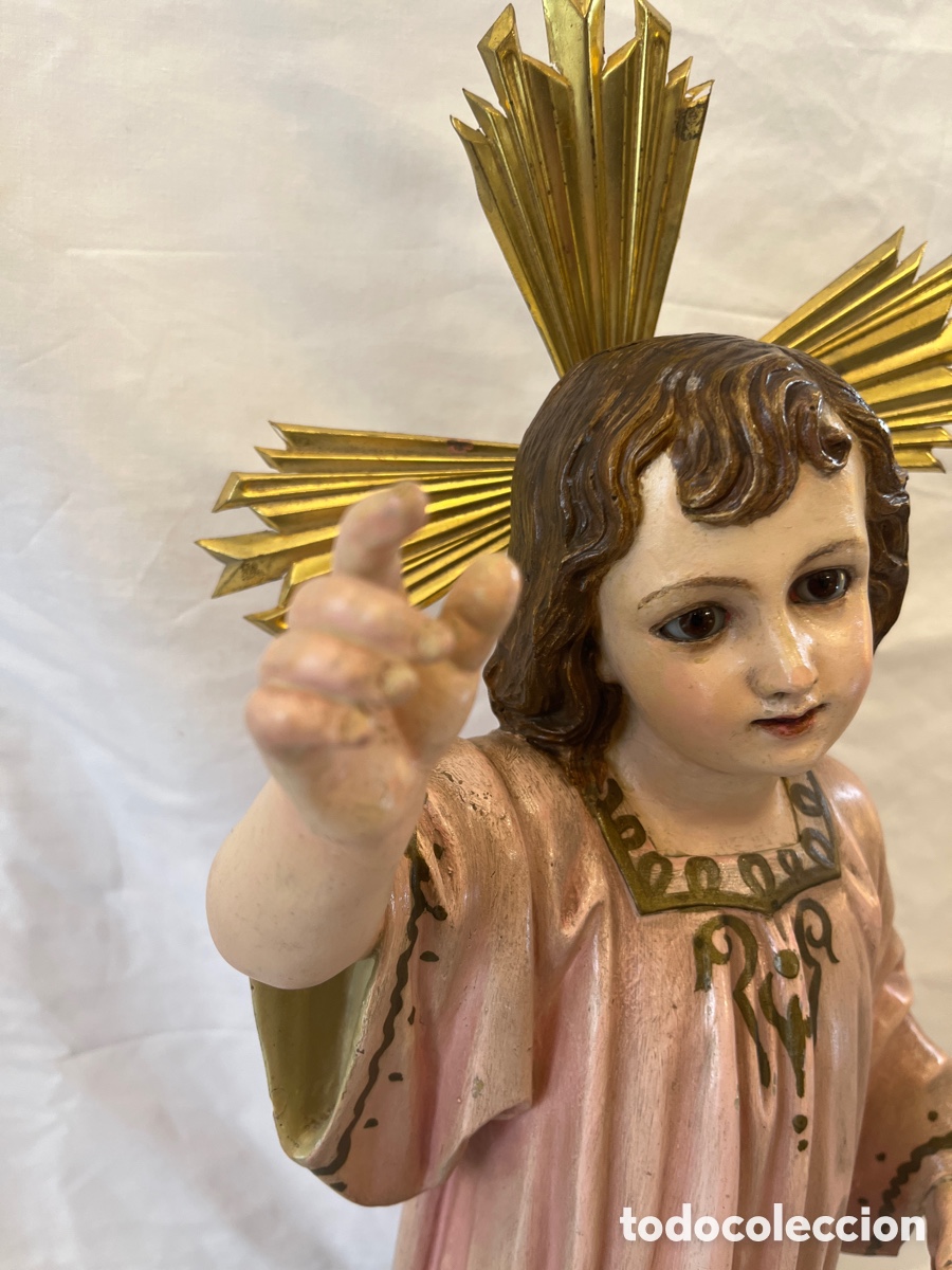 Arte: Ni&ntilde;o jes&uacute;s de Olot 60 cm - Foto 5