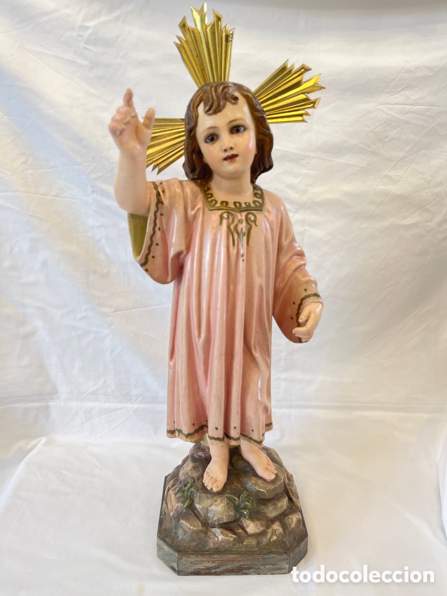 Arte: Ni&ntilde;o jes&uacute;s de Olot 60 cm - Foto 1